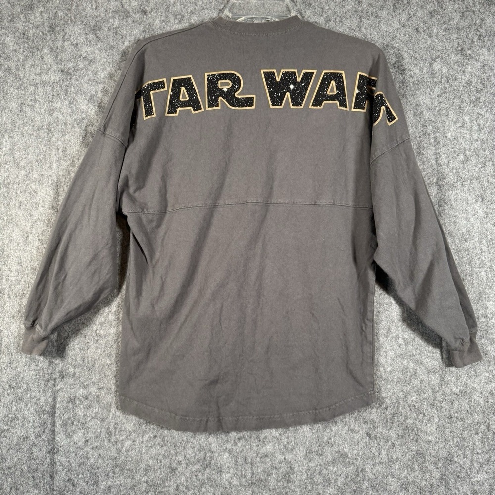 Star Wars Spirit Jersey Shirt Womens XS Disney Parks Gray Puff Galaxys Edge